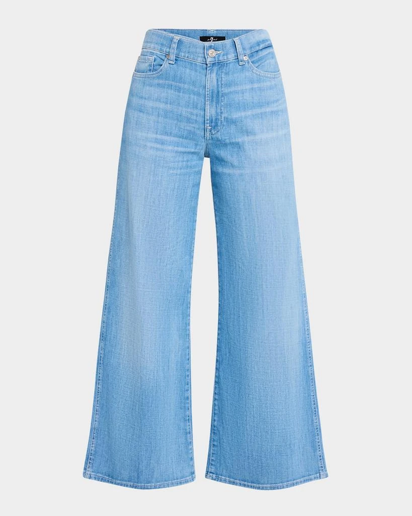 7 for all mankind Lotta Wide-Leg Cropped Jeans 1