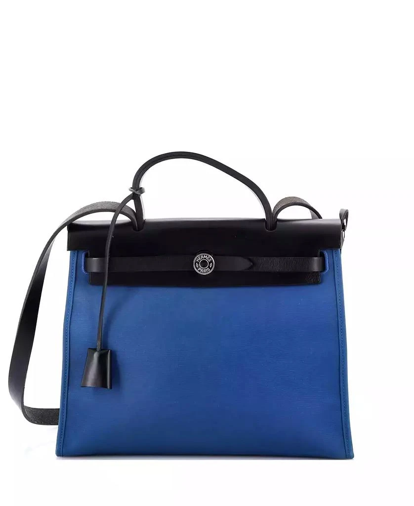 Pre-Owned HERMÉS 31 Herbag Zip Leather and Toile