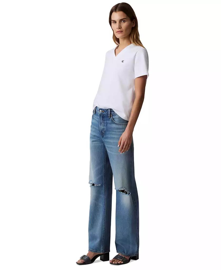 Calvin Klein Women's 90s Straight-Leg Rigid Jeans