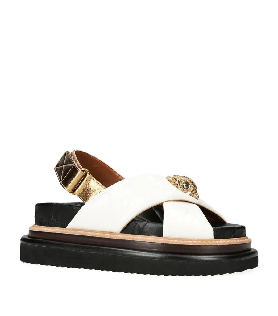 Kurt Geiger Leather Orson Cross-Strap Sandals 1