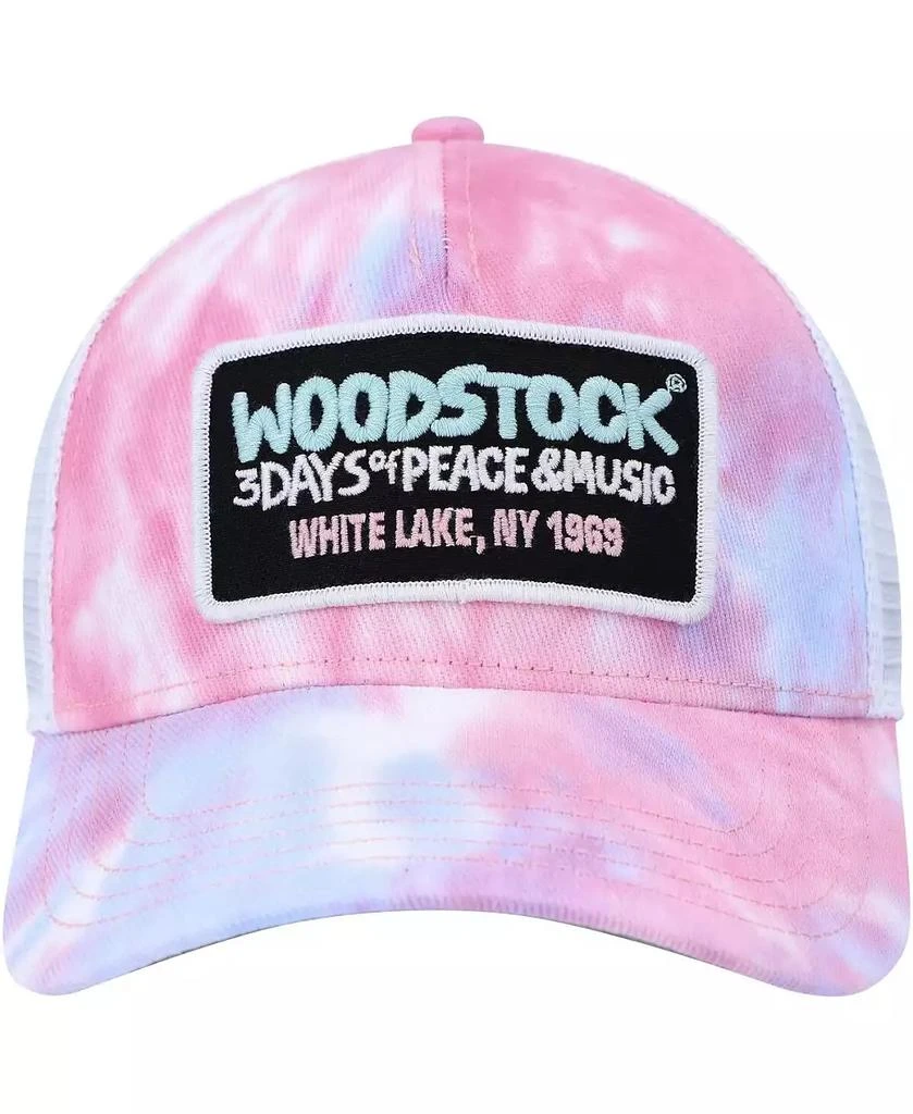 American Needle Men's Pink, White Woodstock Valin Trucker Snapback Hat 2