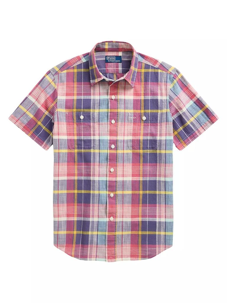 Ralph Lauren Madras Plaid Short-Sleeve Sport Shirt 1