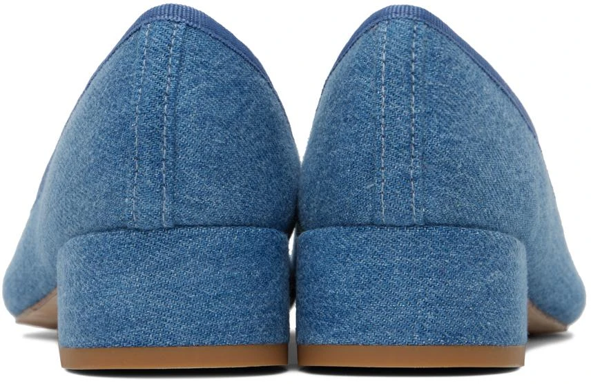 Repetto Blue Camille Denim Ballerina Heels 2