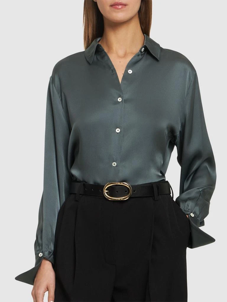 ANINE BING Signature Link Leather Belt 1