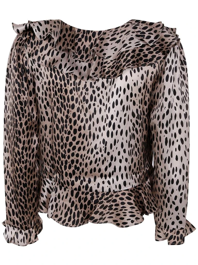 Rixo Rixo Atlas Ruffled Hem Printed Blouse 2