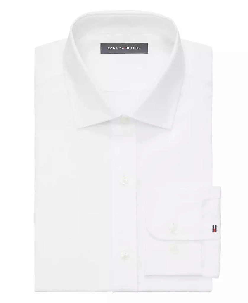Tommy Hilfiger Men's Regular Fit TH Flex Essentials Wrinkle Free Stretch Dress Shirt 3