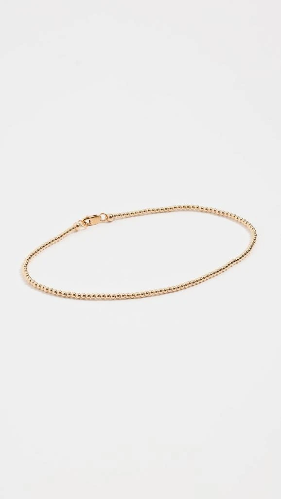 Alexa Leigh Gold Ball Anklet 2mm 1