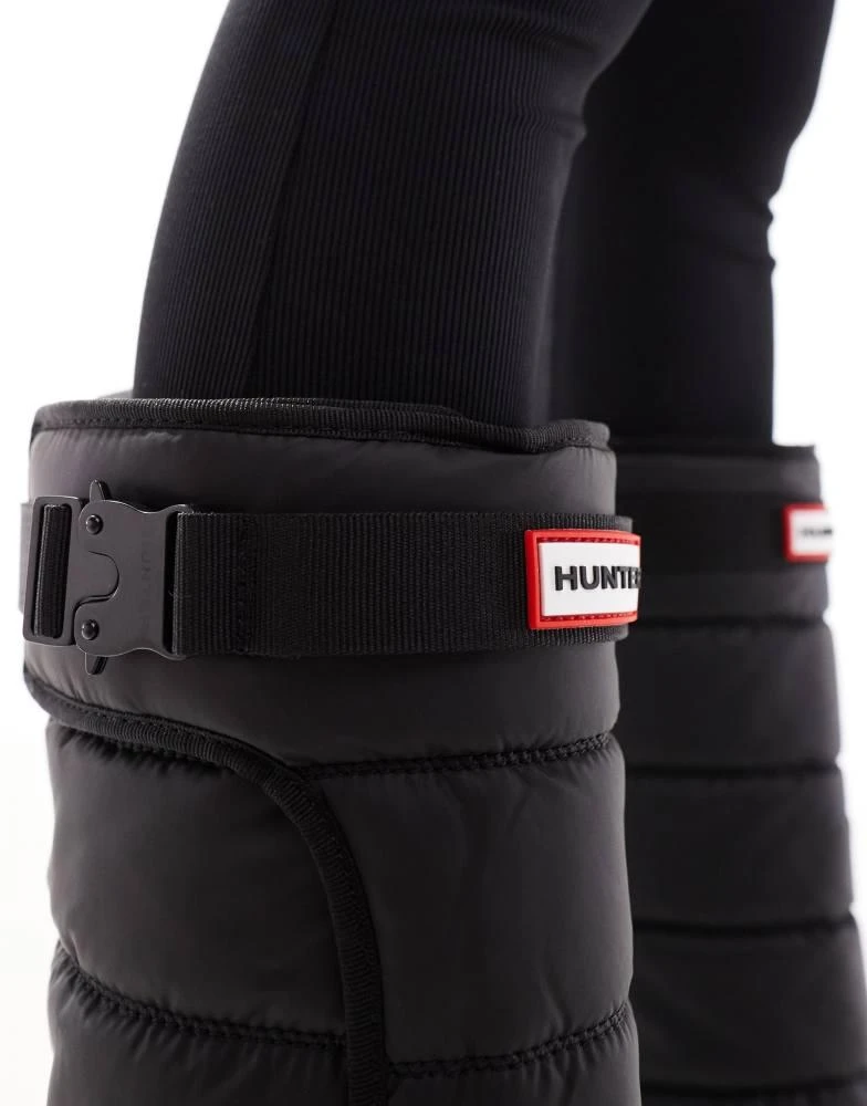 Hunter Hunter Intrepid tall buckle snow boots in black 3