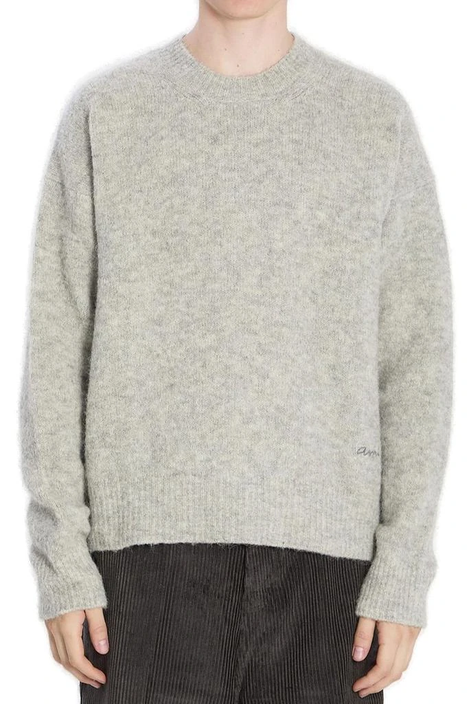 AMI AMI Paris Logo Embroidered Crewneck Jumper