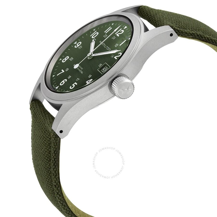 Hamilton Khaki Field Mechanical Green Dial Men's Watch H69439363