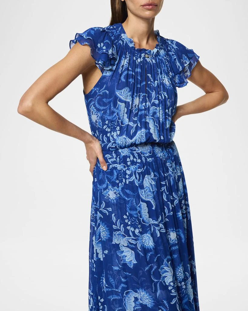 MISA Mariposa Chiffon Midi Dress 4