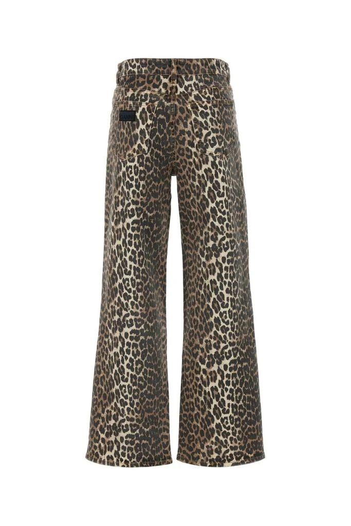 Ganni Ganni Leopard Printed Flared Jeans 2
