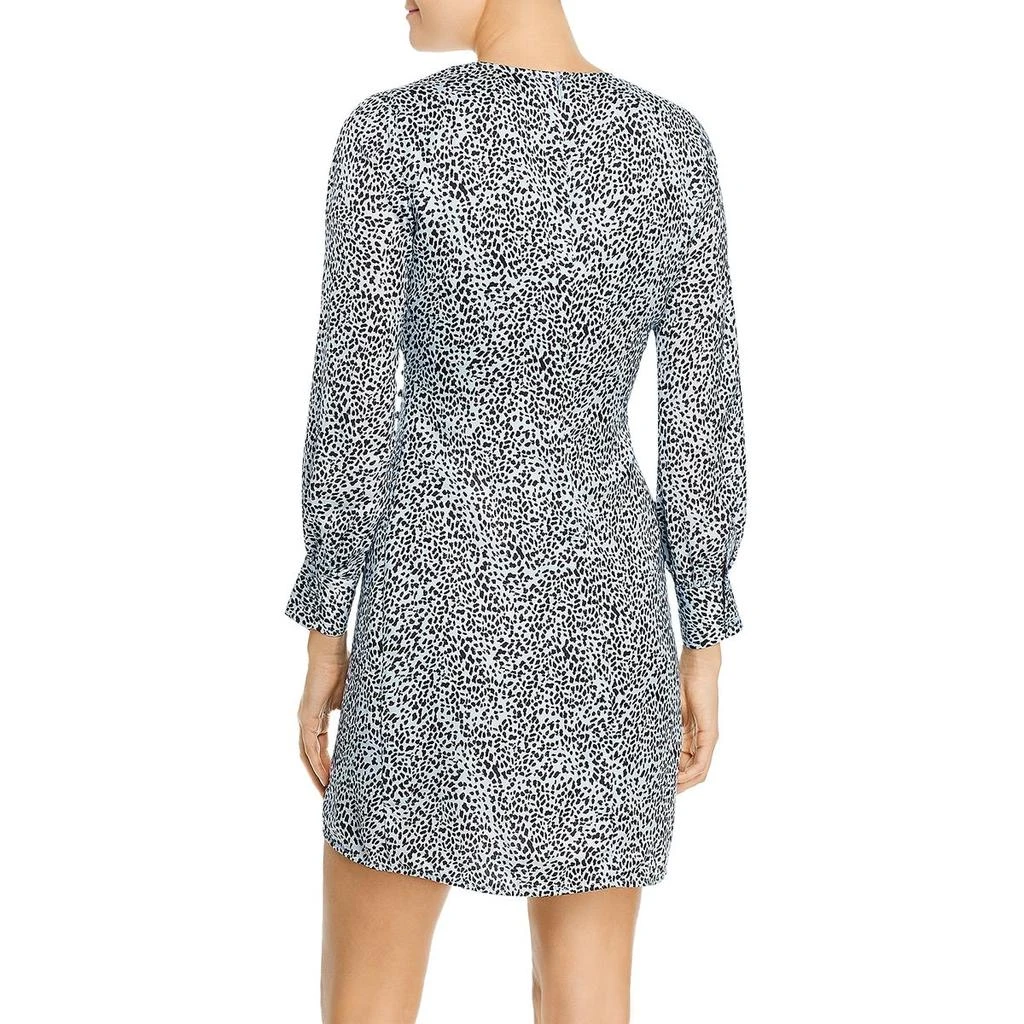 cupcakes and cashmere Womens Satin Faux Wrap Mini Dress 2