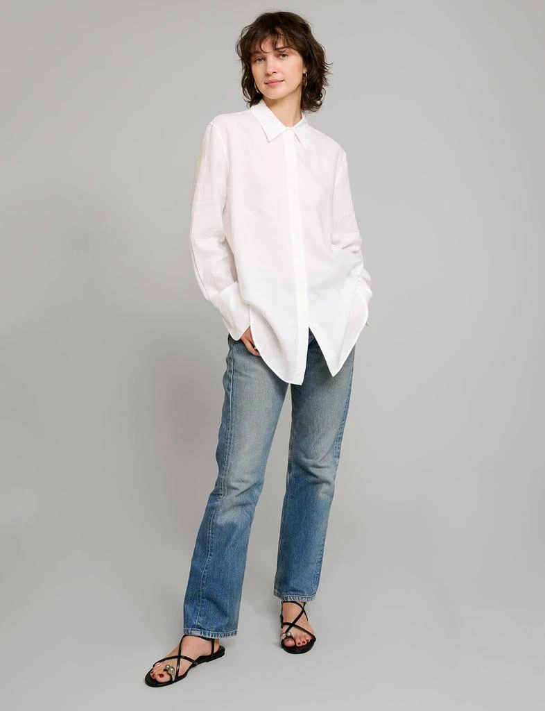 Pixie Market White Linen Shirt 4