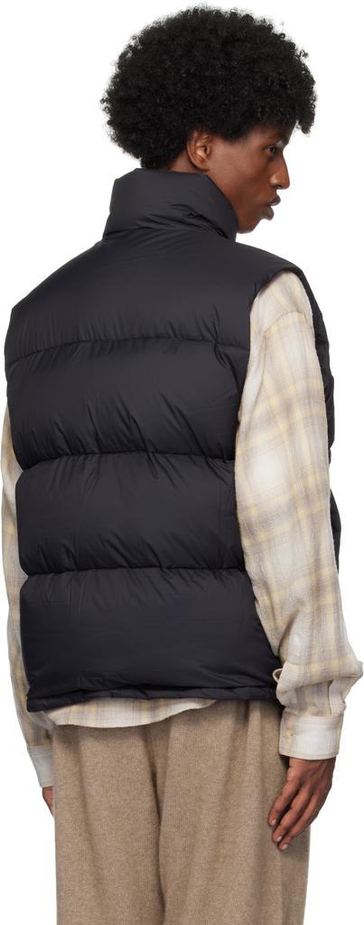 Black Super Light Nylon Ripstop Down Vest – On Sale Now with Up to