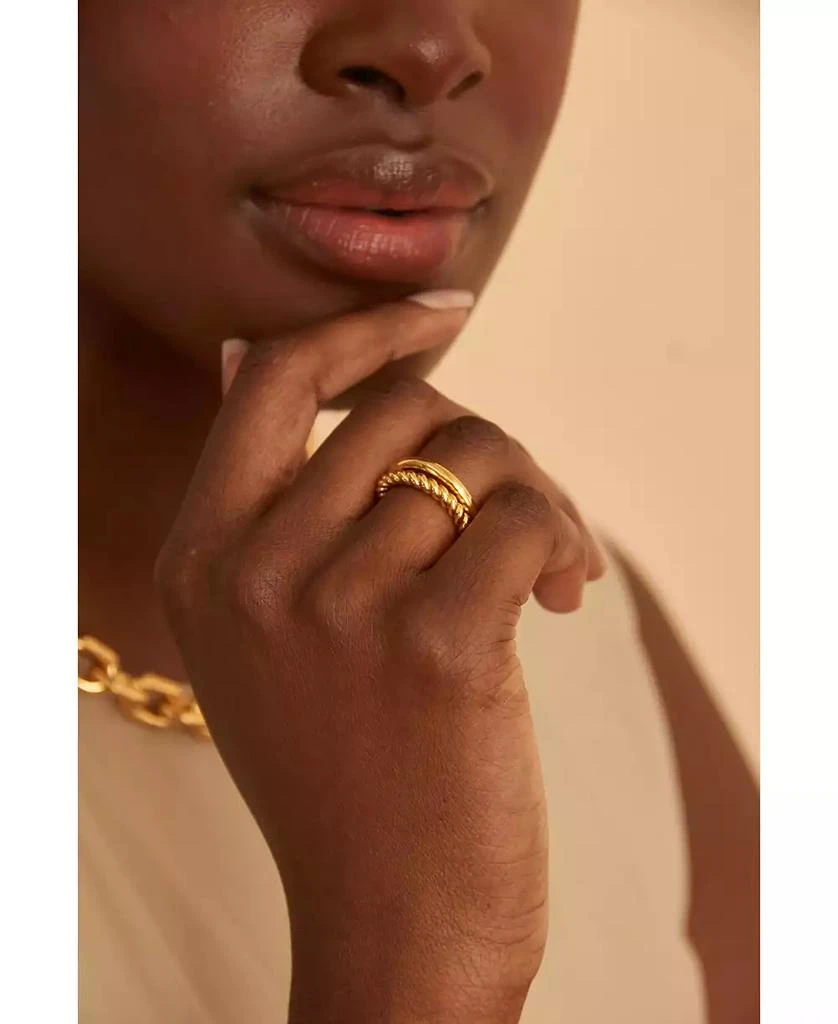 OMA THE LABEL Pheonix Ring in 18k Gold- Plated Brass 2