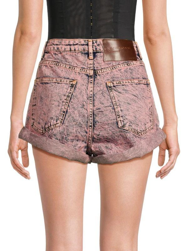 One Teaspoon High Rise Bandits Distressed Denim Shorts 2