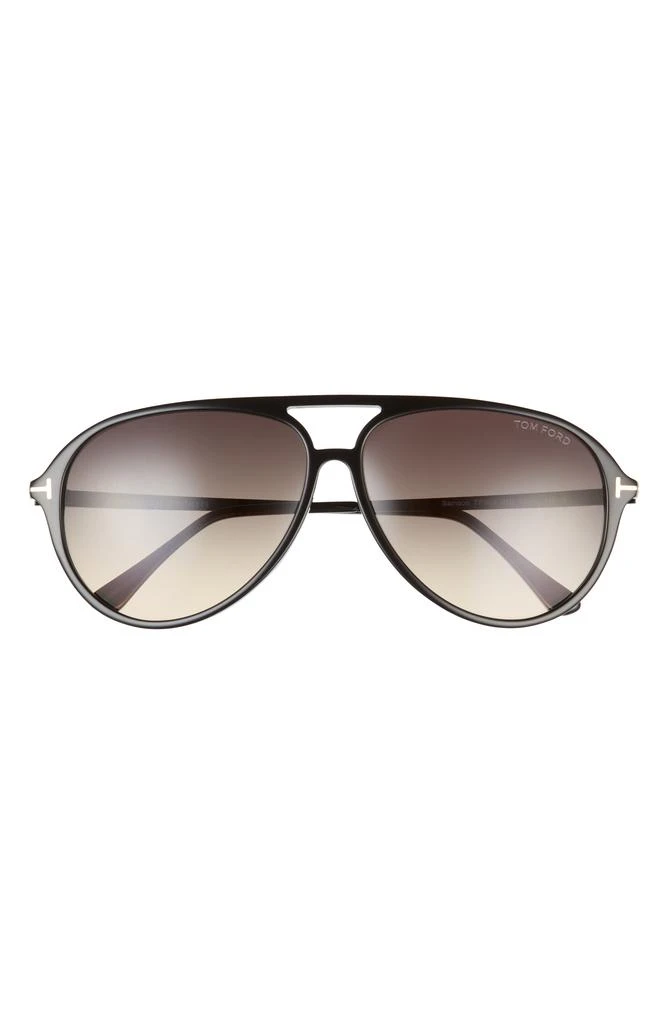 62mm Gradient Oversize Aviator Sunglasses gold 3 Ray-Ban RB3025 Aviator Gradient XXL (62 - 14) with Brown  main image 3