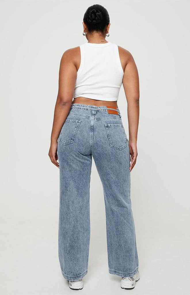 Princess Polly Pemberton Mid Rise Wide Leg Jeans 4