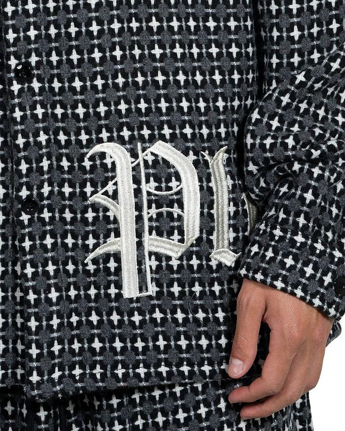 Pleasures Cross Work Regular Fit Button Front Shirt 4