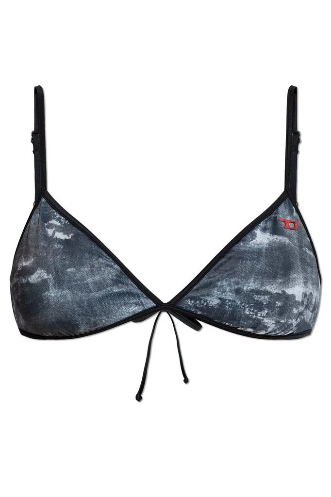 Diesel Diesel Cloudy-D-Pop Logo Plaque Bikini Top 1