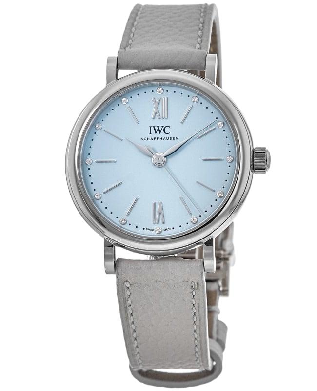 IWC Schaffhausen IWC Portofino Automatic Blue Dial Leather Strap Women's Watch IW357416