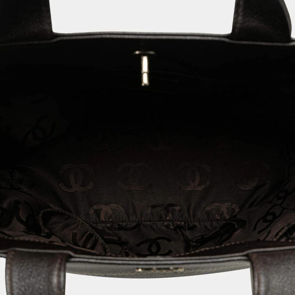 Chanel Chanel Black CC Caviar Tote 5