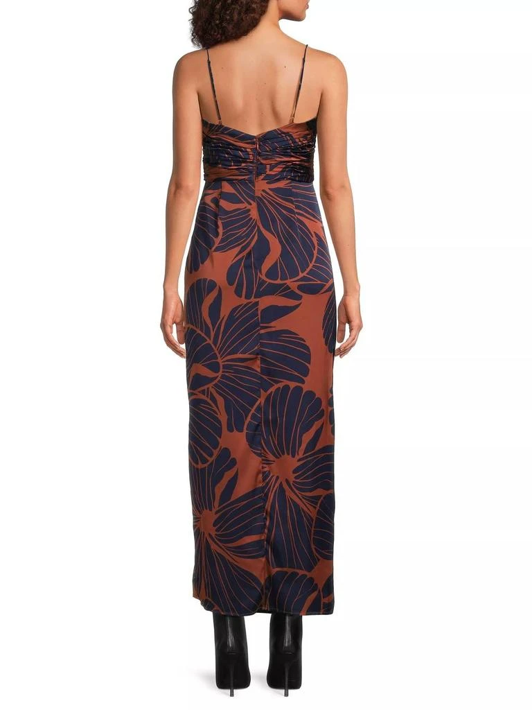Luxe Gown In Copper Block Print Plumeria  On Sale Now with Up to 36% Off |  Discover Exclusive Deals & Savings at BeyondStyle  Authentic Hutch  women|clothing|dresses with Limited-Time Discounts, Free