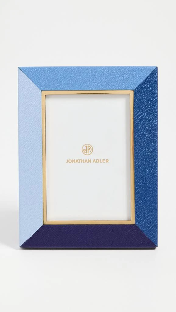 Jonathan Adler Perimeter Leather Frame 4x6 3