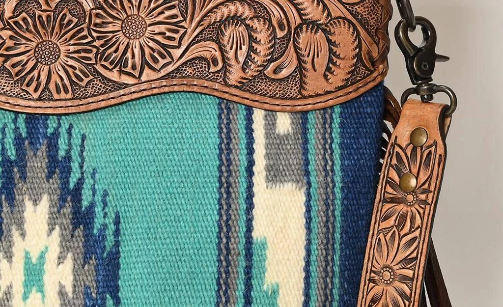 American Darling American Darling - Women
s Clutch Hand Tooled Handbag 4