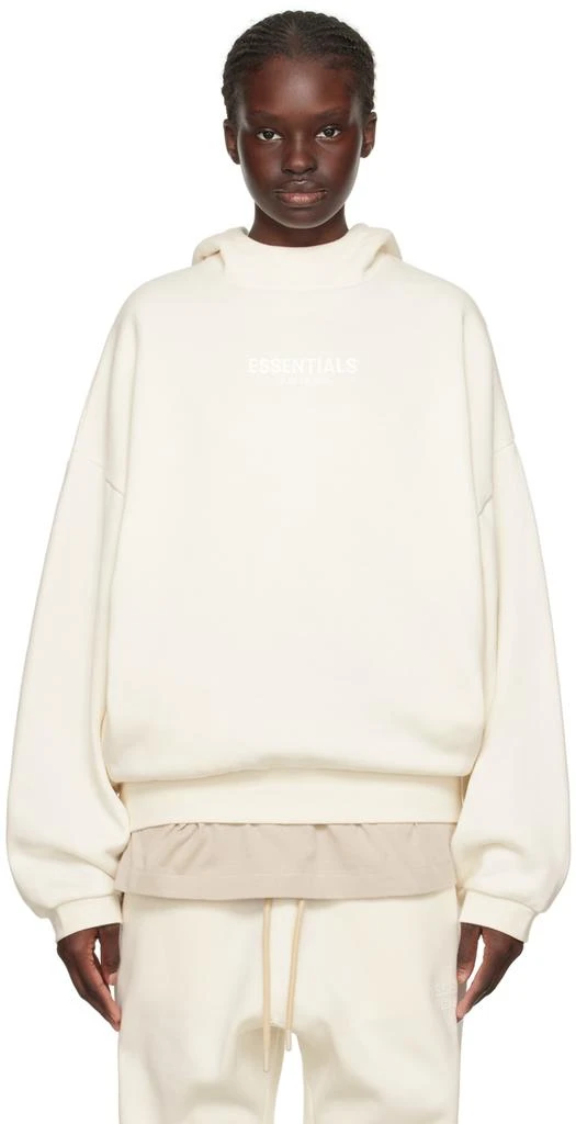 Fear of God ESSENTIALS Off-White Bonded Hoodie 1