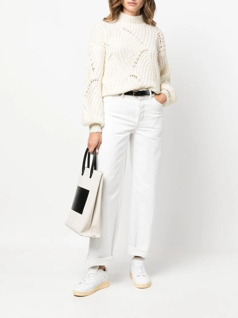 AGNONA Agnona Textured Knit Pullover 4