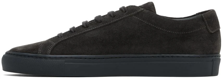 Common Projects Gray Original Achilles Suede Sneakers 3