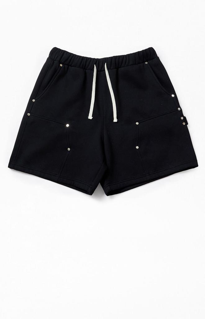 PacSun Black Carpenter Baggy Sweat Shorts