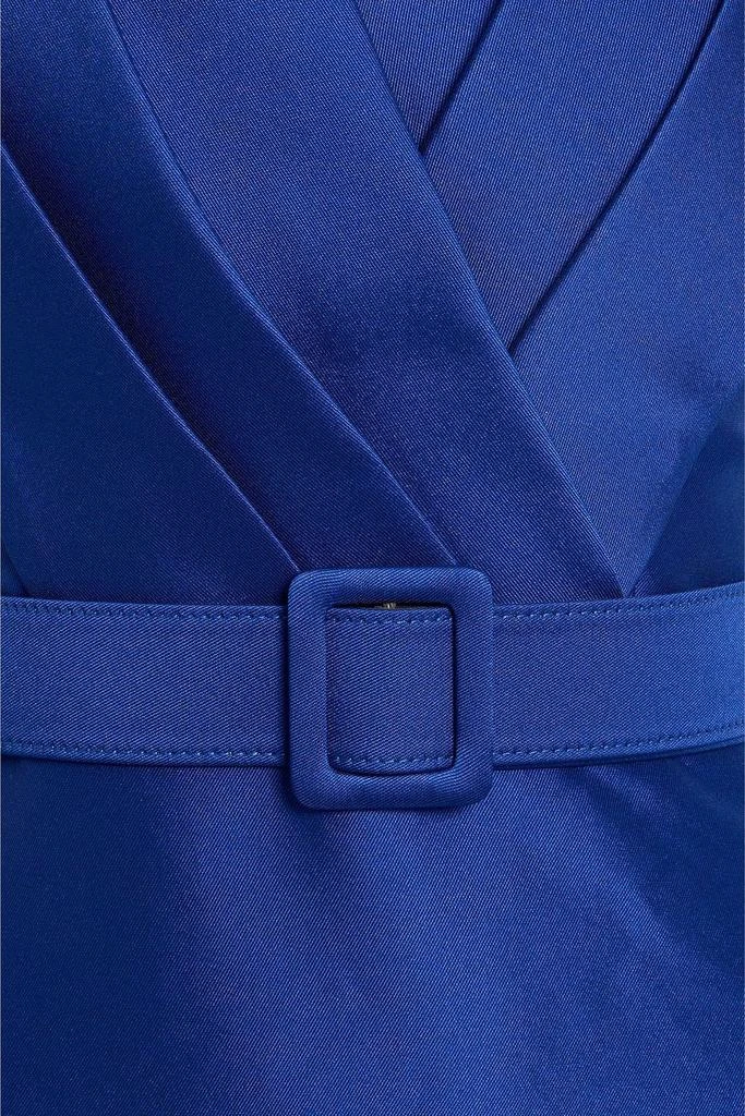 Badgley Mischka Strapless belted faille gown 3