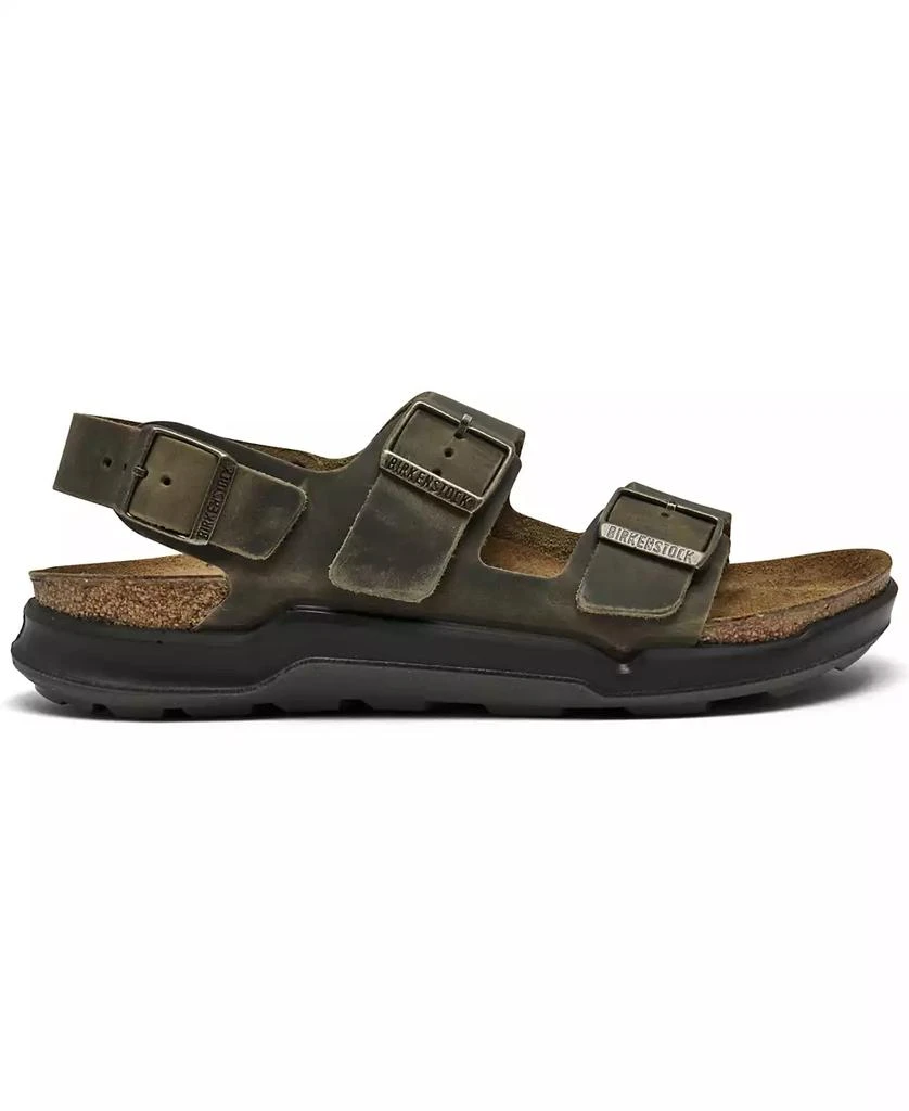 Birkenstock Men's Milano Crosstown Waxy Leather Two Strap Sandals from Finish Line 3