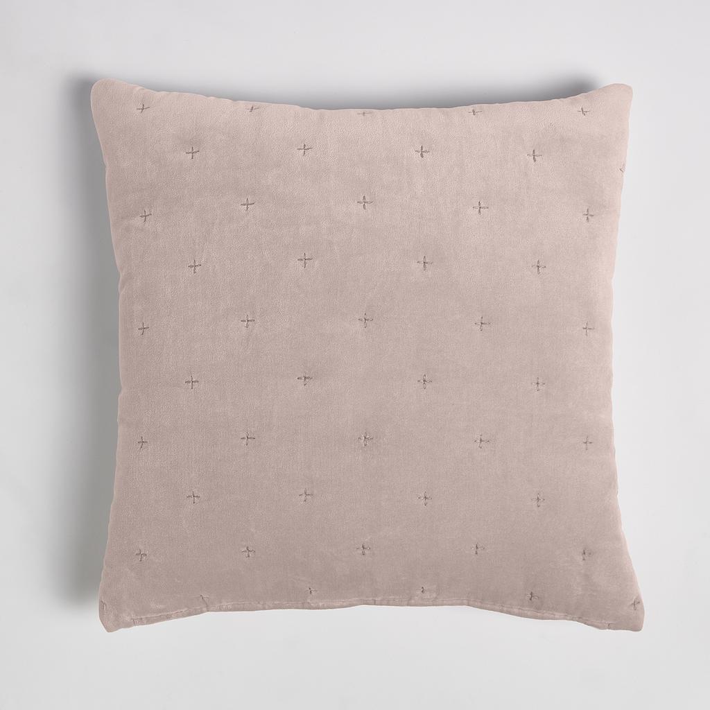 in homeware Cotton Velvet Cushion - Pink - 50x50cm