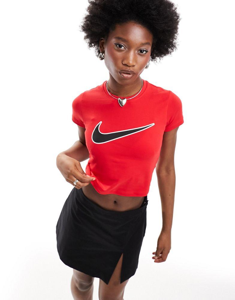 Nike Nike Streetwear baby tee in university red