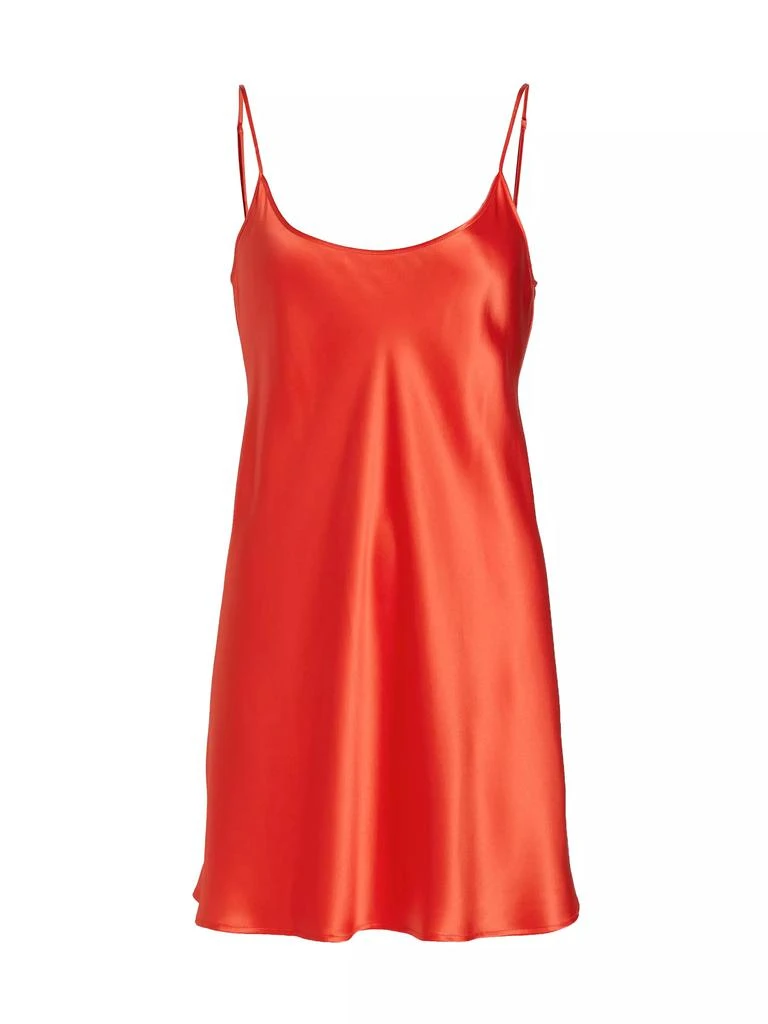 La Perla Silk Satin Short Slip Nightgown 1