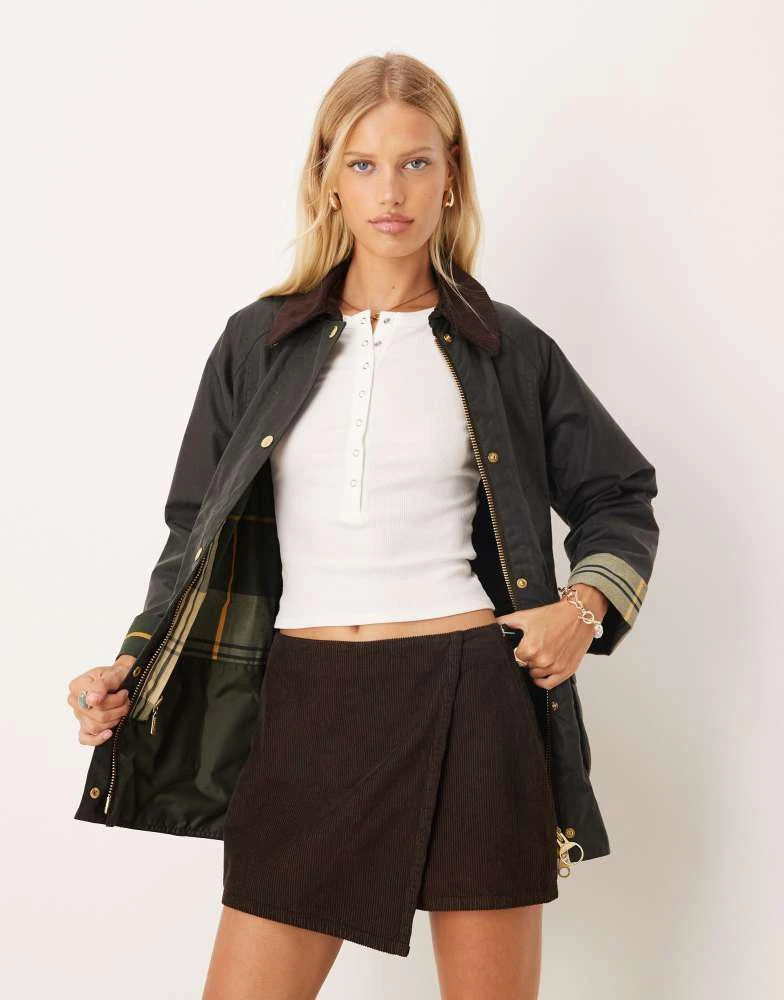 Barbour Barbour Modern Beadnell wax jacket in sage/ancient 3