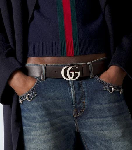 Gucci Flat Marmont leather belt 2