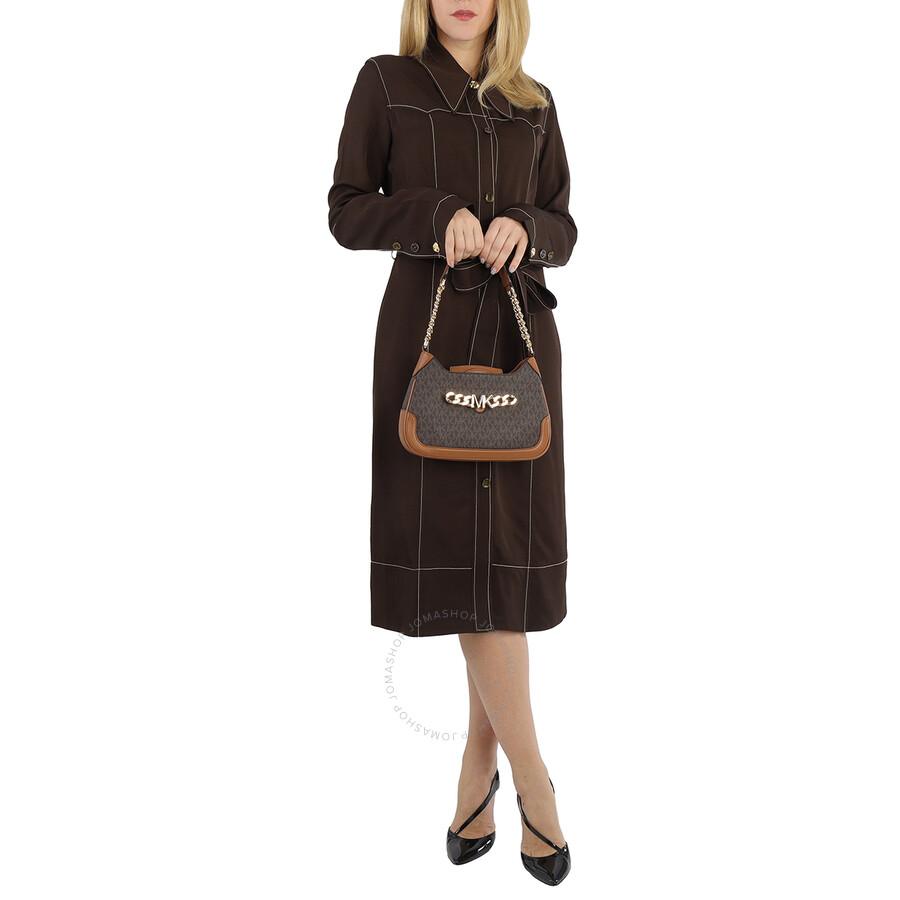 Michael Kors Signature Logo-print Small Hally Shoulder Bag