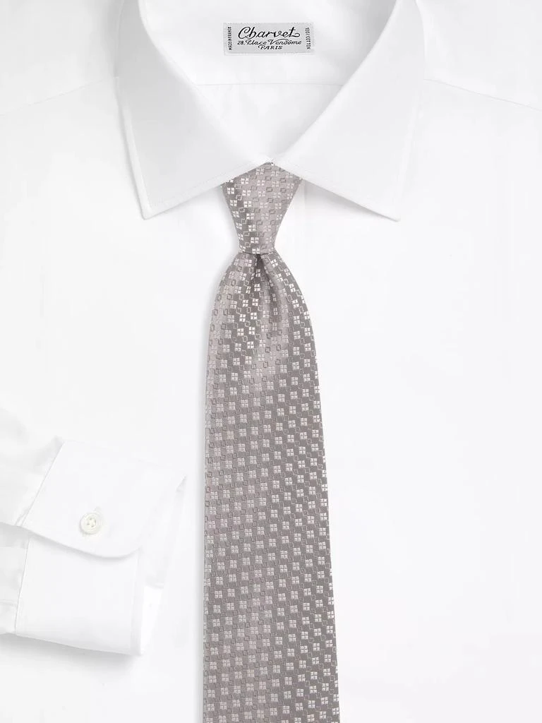 Charvet Mini Medallion Chain Silk Jacquard Tie 2