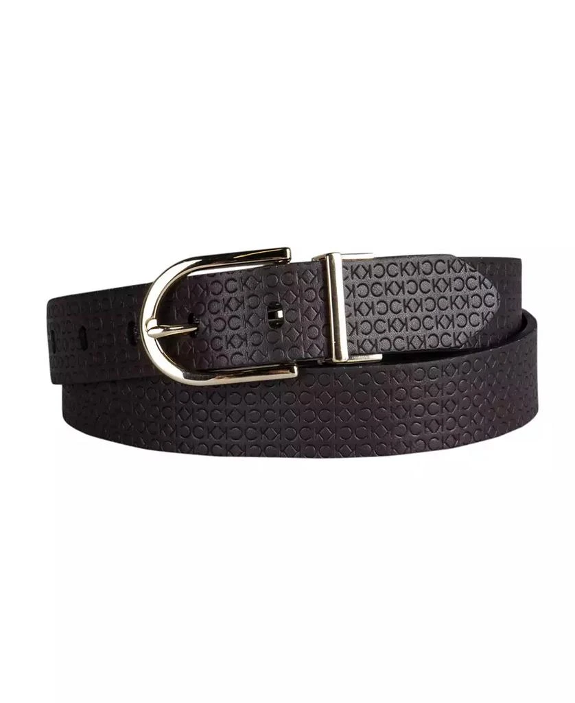 Calvin Klein Women's Embossed Casual Reversible Belt 6