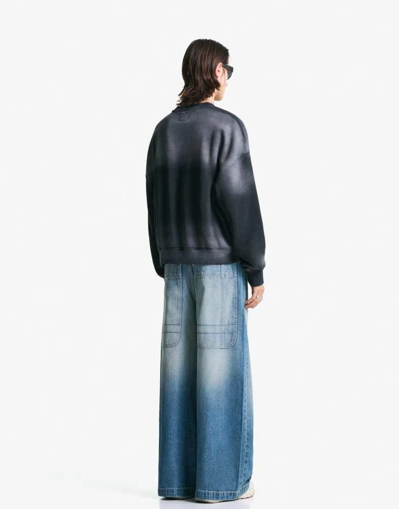 Bershka Bershka Mega baggy jeans in blue Jeans Free Shipping