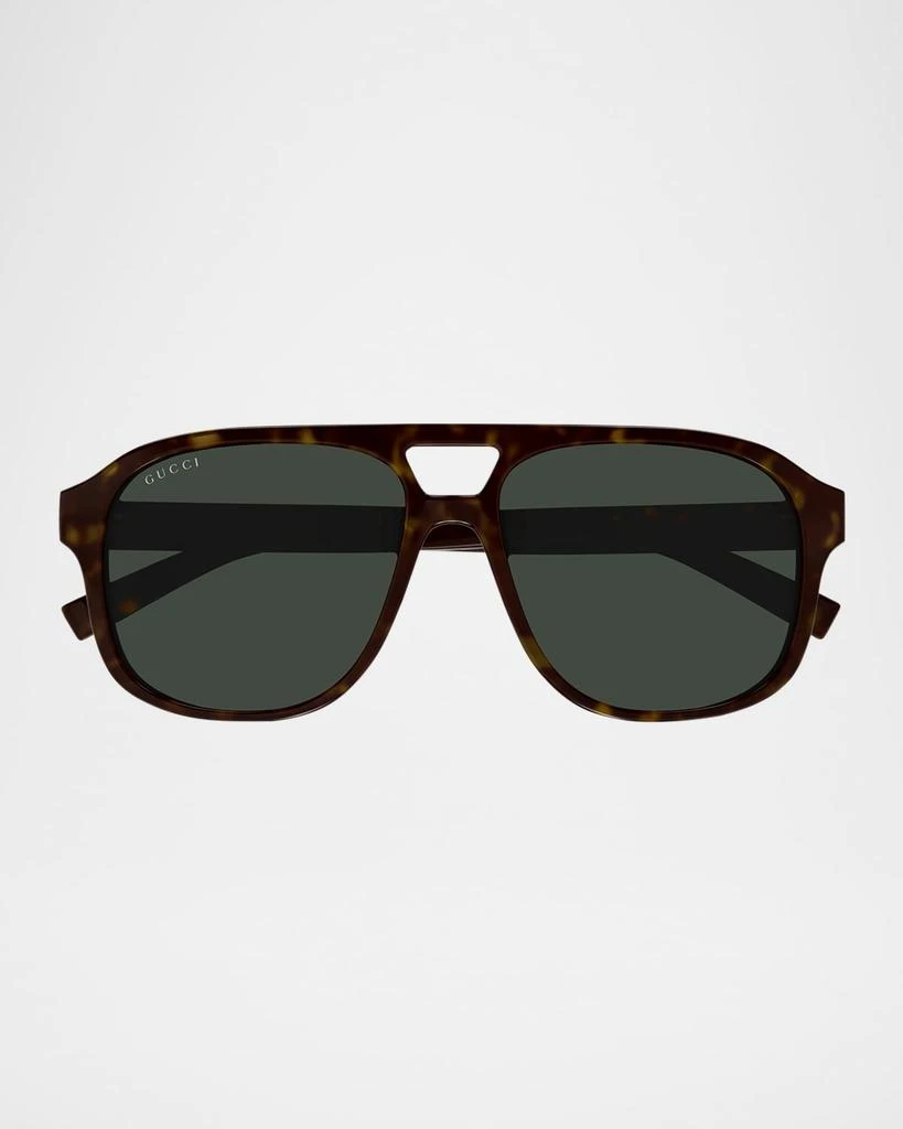 Gucci Men's GG1856SM Plastic Aviator Sunglasses 1