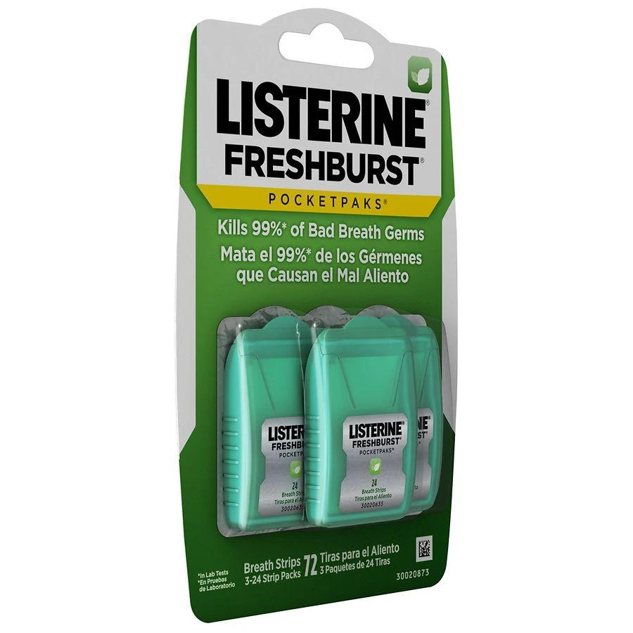 Listerine Pocketpaks Breath Freshener Strips Spearmint 5