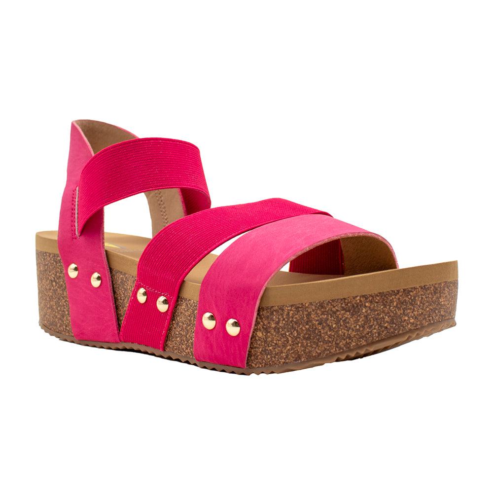 VOLATILE Picnic Stretch Wedge Sandals