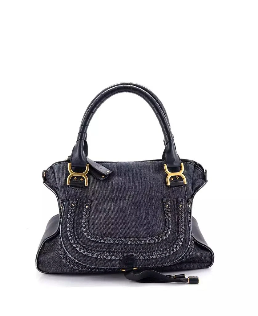 Pre-Owned Chloe Medium Marcie Satchel Denim