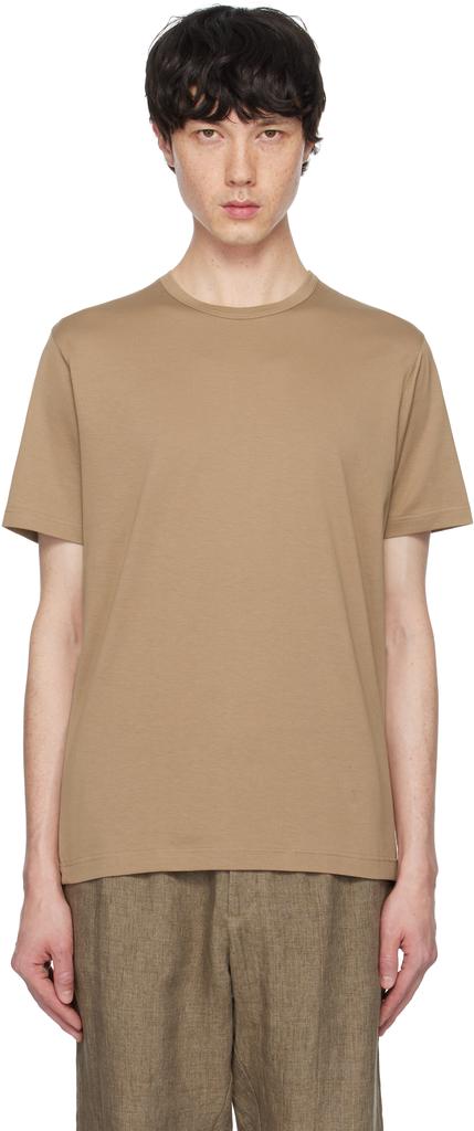 Sunspel Tan Classic T-shirt - T-Shirts - Compare Prices from